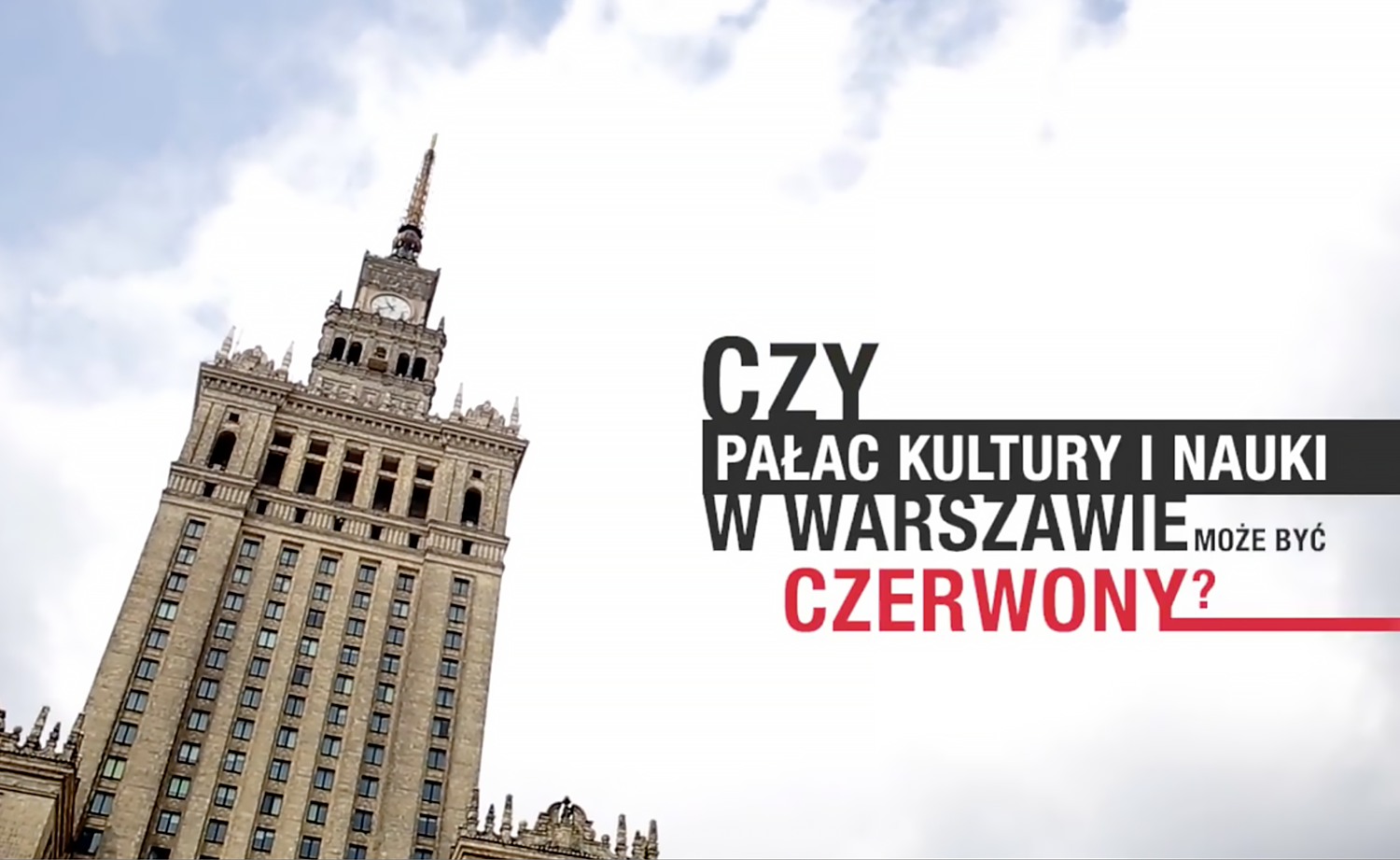 Dekoral zmieni kolor Pałacu Kultury i Nauki w Warszawie? akcja promująca aplikację Wizualizer 2.0