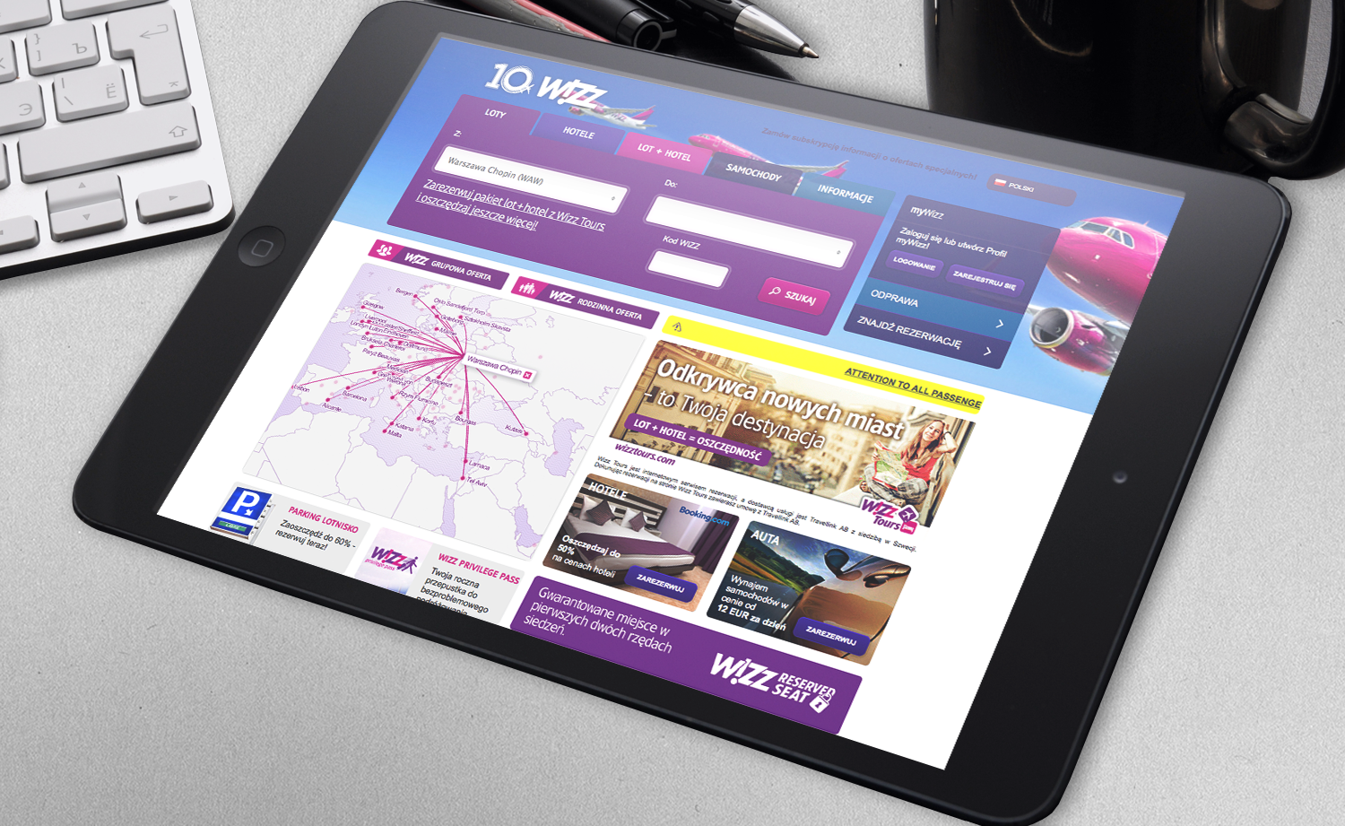 Wizzair has a new website – users will not get lost